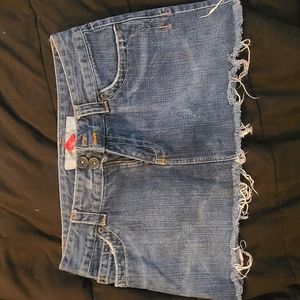 Mini skirt jeans